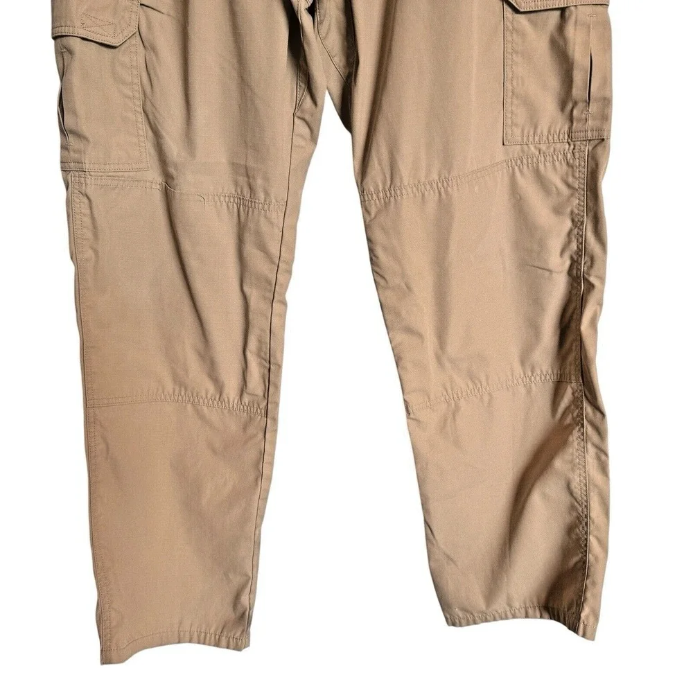 5.11 Tactical‎ Mens Khaki Tan Ripstop Cargo Pants Multi-Pocket Workwear 34x32